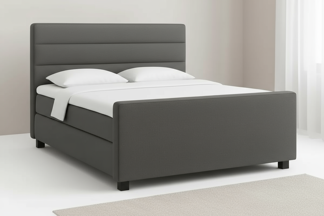 Boxspring Breda met Afgesloten Voetenbord