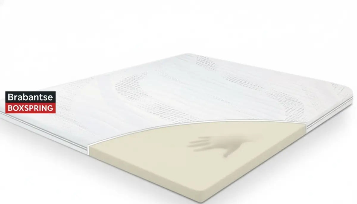 Natraagschuim topper met zeer subtiele handafdruk